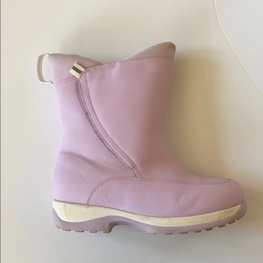 Lands' End pink snow boots
